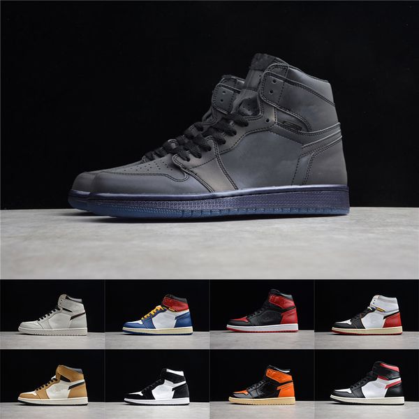 

mens 1 basketball shoes neutral grey hi og 1s women banned bred chicago black toe court purple pine green unc premium sneaker