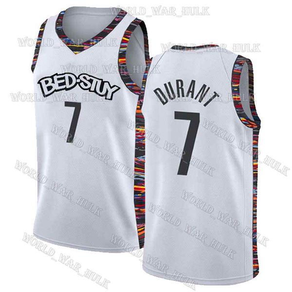 

2021 new kevin 7 durant basketball jerseys mens nets irving james 13 harden kevin 7 durant 11 kyrie brooklyn 72 biggie city, Black;blue