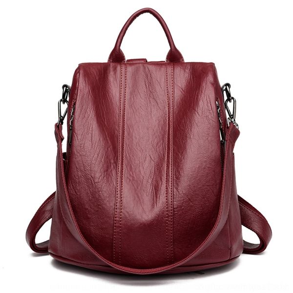 

школа 2020 новое популярные овчин backpackbackpack антикражное rkptt женщины открытый портфель 2020 новый овчины студент популярной шпилька