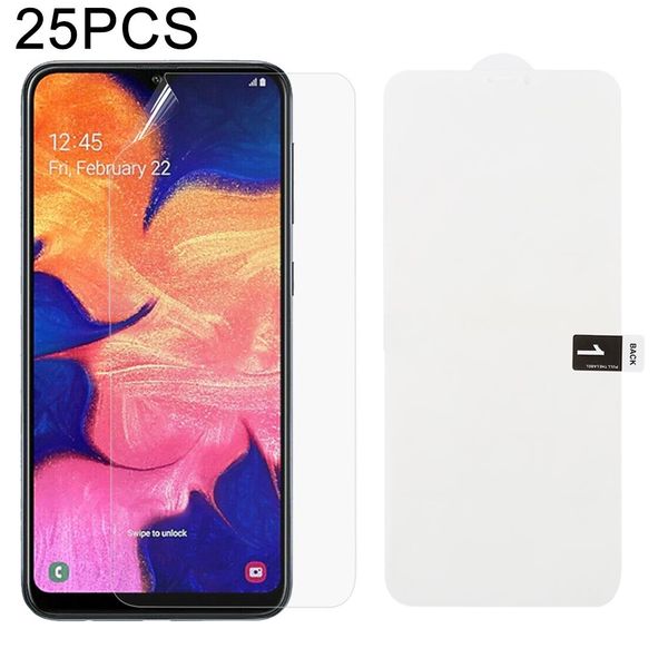 

25 pcs soft hydrogel film full cover front protector with alcohol cotton scratch card for galaxy a10
