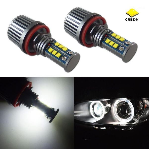 

2 pcs 120w h8 white led angel eye halo ring marker light bulbs replacement bulb upgrade kit for e70 x5 / e71 x6 / e89 z41
