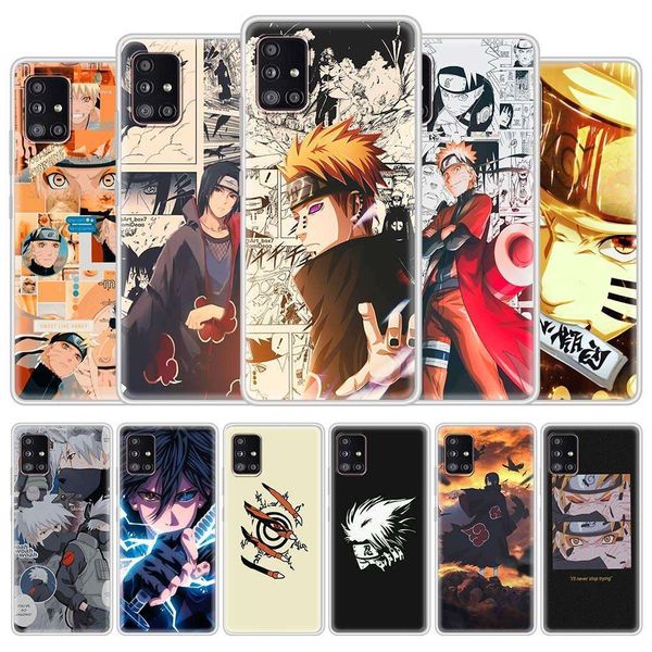

3naruto - matte translucent animation samsung galaxy a51, a71, m30s, a91, a41, a31, a21, a12, m51, m31, mobile phone covercf1