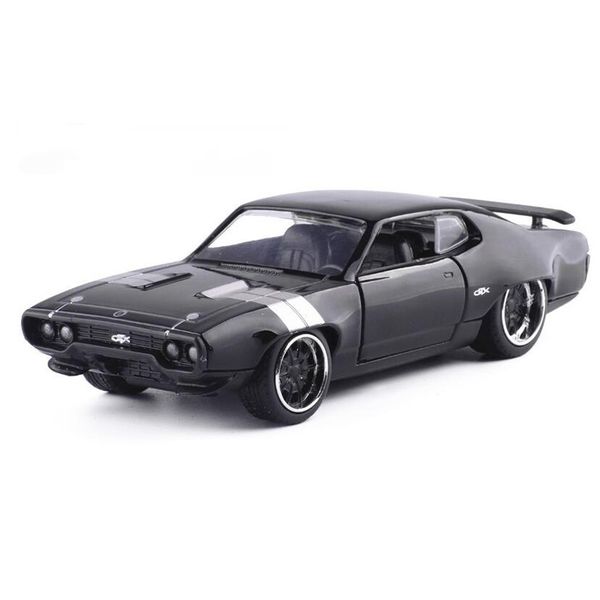 

1/32 scale diecast alloy gtx model black super muscle car toy gifts for children ornament display