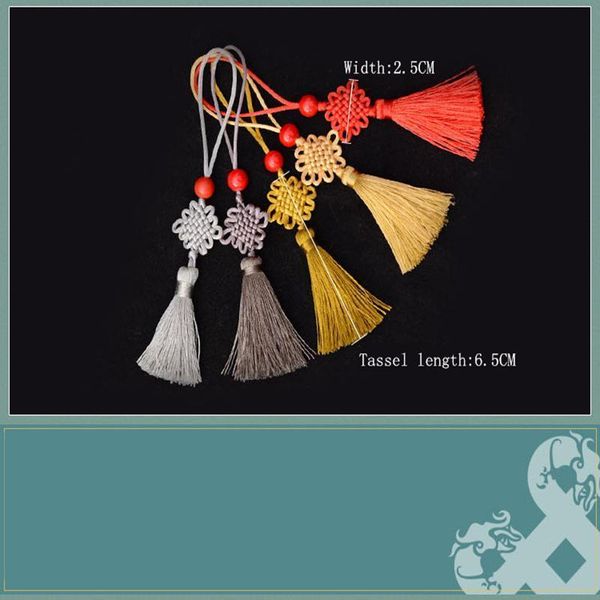 

5pcs chinese knots mini key tassels fringe garments jewelry accessories findings materials diy bookmark bag craft decor pendants h jllrji