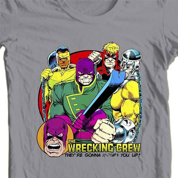 

the wrecking crew t shirt vintage comics villains cotton graphic tee harajuku tee shirt sport hooded sweatshirt hoodie
