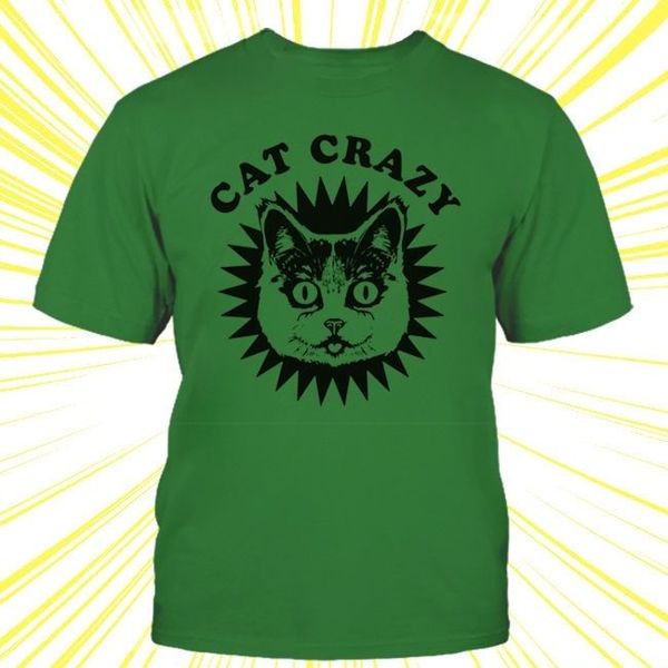 

sport new 2019 summer fashion new cat crazy shirt, men's & fitted sizes, all colors, funny slim fit cat tee shirt