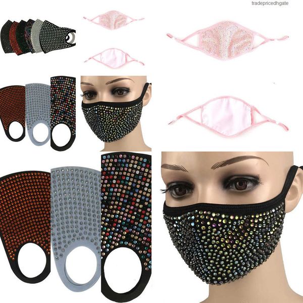 

mouth protective mask bling diamond pm2.5 dustproof fashion masks washable reusable v8sy 6fve