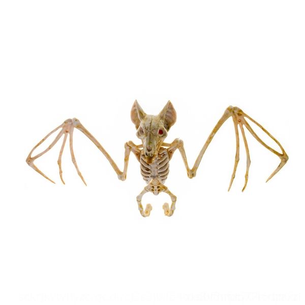 

clmgj halloween halloween bat decoration skeleton skeleton decoration simulation head bat ghost horror ghost house plastic zwuhy