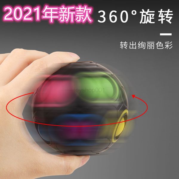 

2022 toyshop fidget toys sensory luminous creative magic rainbow ball cube anti stress kids educational learning funny gifts and adults deco