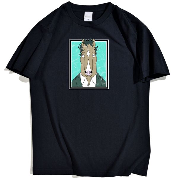 

horse in clothes pattern 's funky animal streetwear for fashion brand round neck sport hooded sweatshirt hoodie t shirt