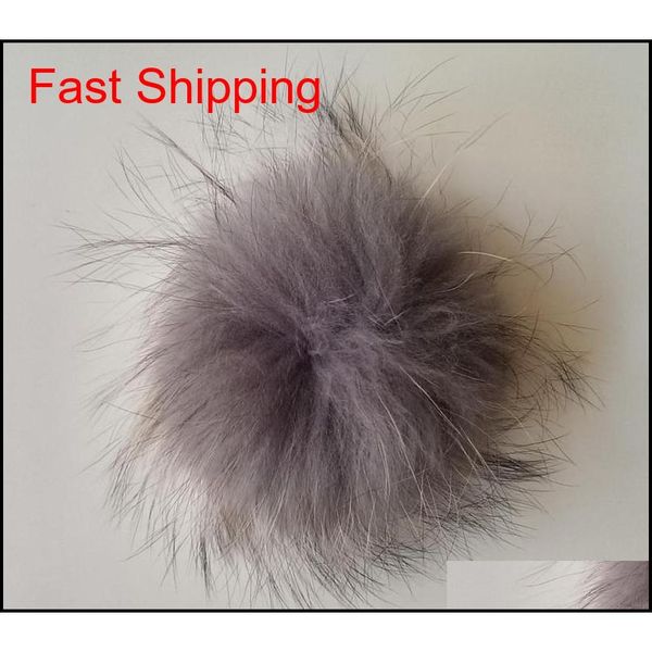 

fashion decorations 15cm raccoon fur ball, raccoon pom pom ball, 50pcs/set, dh qylgvo bdehome, Silver