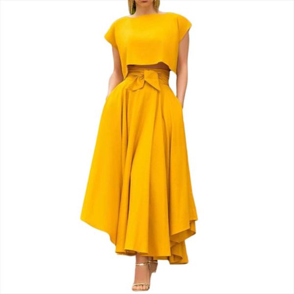 

eleghant women high waist flared pleated long skirts solid lace up swing skirts full length office lady all matching 2020, Black