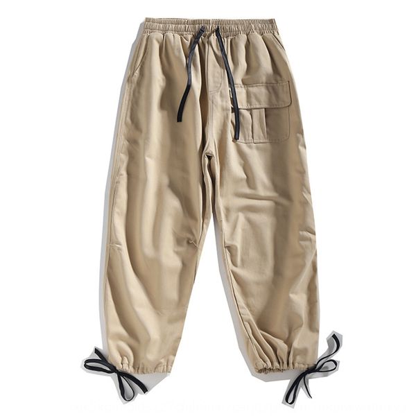 

chaopai cotton overalls loose straight tule multi pocket casual pants casual pants men's trousers ypagc, Blue