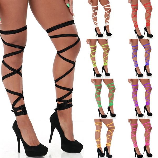 

1 elastic strap pu leather thigh waist garter belt pair of non-slip rave leg 9 colors, Black;white