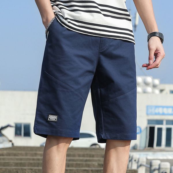 

casual sports fashion men's shorts capris, White;black