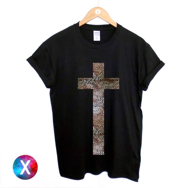 

cross printed black тенниска leopard печатный hipster tee религия swag top смешные повседневный printed tops майка спортивная с капюшоном ho