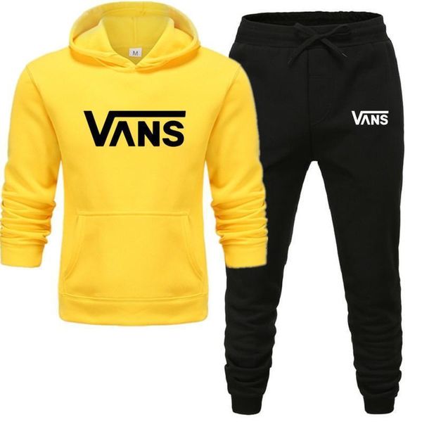 

2021 мужской печатный костюм с капюшоном осень зима горячая мода капюшон хип-хоп повседневная толстовка осень толстовка + брюки, Gray