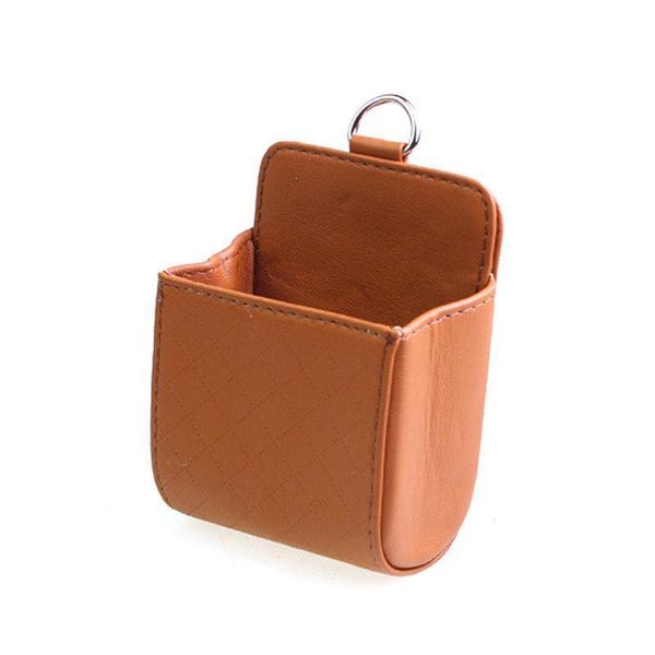 

universal car outlet leather cellphone organizer case vent air holder bag storage box bbyeks lipper