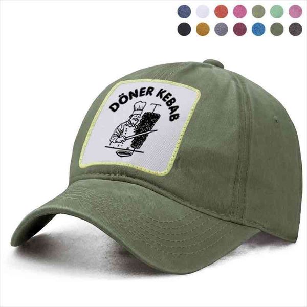 

doner kebab donerspie kebab baseball cap harajuku hip hop dad solid trucker caps casquette snapback womnan man boinas sun hats, Blue;gray