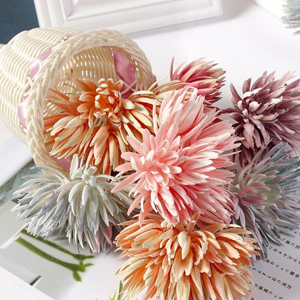 

greenery 6 pine pieces vason artificial branch home wedding diy christmas party garland vase fake flower decoration