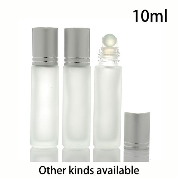 Frost 10мл стекла Ролл на бутылки Косметические Духи Lip Balm Container Essence Oil роликовый массаж Бутылки Бесплатная доставка