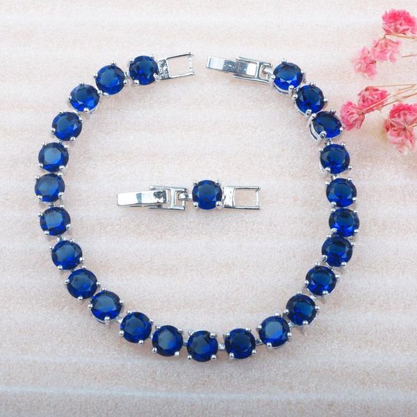 

for women wedding cubic zircon engagement dubai bracelets jewelry silver color charm crystal female bangles gift, Black