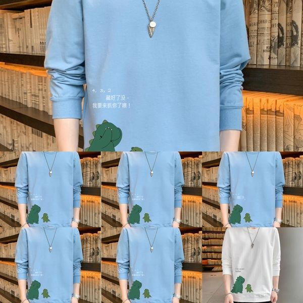 

wqx0k версия осенью длинного рукав мужской мода свитер sweaterbrand большого размера loverslarge 2020 корейского свитер размера женщин досуг, Black