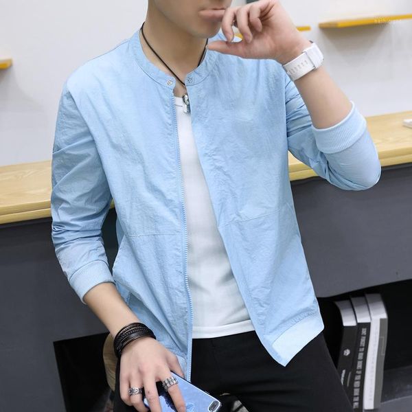 

jacket men summer outdoors coats male jacket ultra light clothing breathable anti-uv coat men zipper windbreaker1, Black;brown