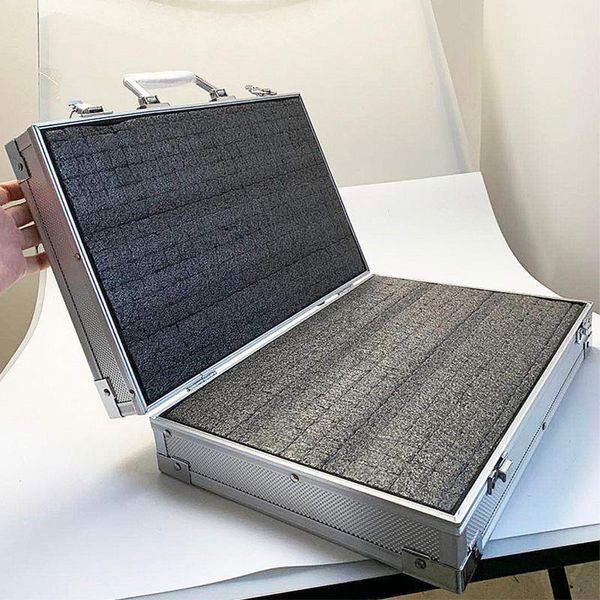 

tool box aluminum tool case suitcase file box impact resistant equipment camera case instrument with pre-cut foam1
