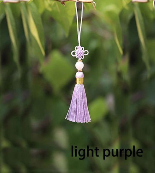 

wholesale 12pcs lot bowlder knot tassel silk fringe bangs tassel trim decorative tassel for curtains home decoration accessories h qylapv