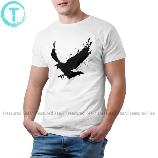 

raven футболка raven футболка fun graphic tee shirt повседневная 4xl мужчины 100 короткие рукава tshirt спорта с капюшоном hoodie
