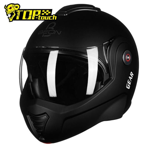 

beon filp up motorcycle helmet double lens casco moto vintage motocross capacete off-road casque motorbiker bike helmet