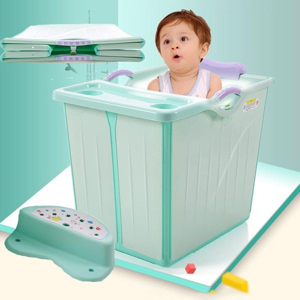 

bathtub foldable shower basin baby bath bucket baby folding bathtub children newborn swimming bucket for 0-13 years old