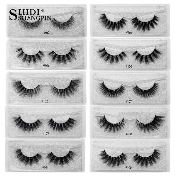 

shidishangpin 10/20/30/40/50/100 pairs bulk mink lashes 3d fluffy lash false eyelashes extension wholesale eyelash makeup tools wmtrsm