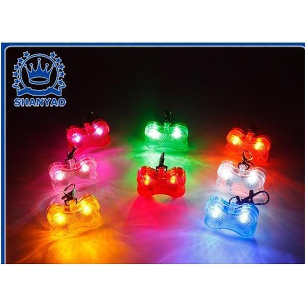 

party dog 4.8*3*1.5cm 6 colors pet dog tag pendant safety supplies led luminous pendant ornaments glowing pet su jlltrj mx_home