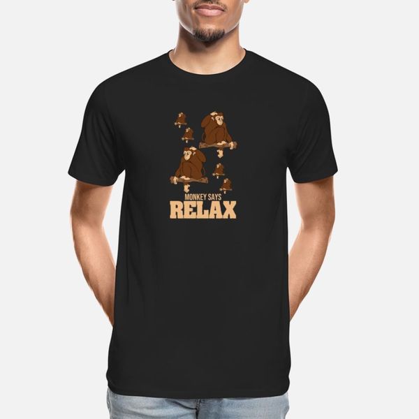

monkey gift design - monkey says relax t shirt popular design tracksuit hoodie sweatshirt