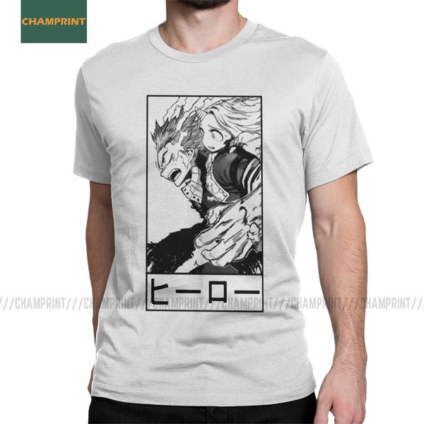 

sport full cowl d deku boku no hero academia t shirt men cotton t-shirt crew neck manga bakugo anime tee shirt short sleeve gift