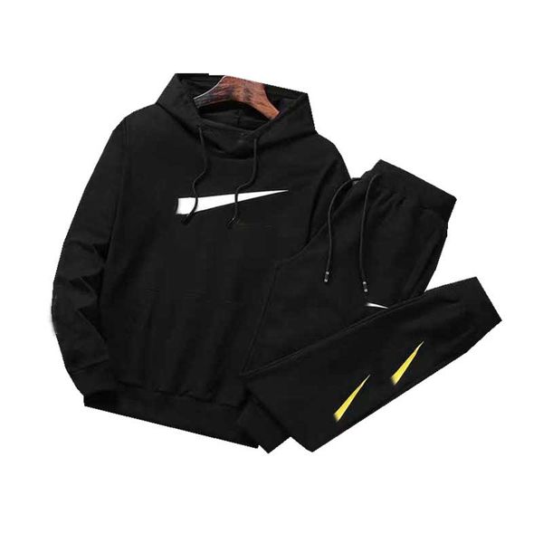 

fashion men tracksuit 20aw new training suit fashion stylish mens clothing stylist casual style sport set long sleeve black red -5xl, Gray