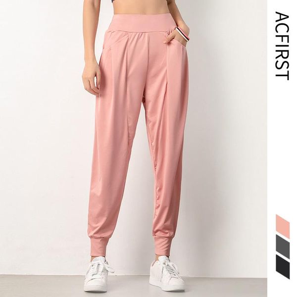 

running pants acfirst blue women sport long fitness harness pant joggers casual cargo sweatpants sports quick-drying, Black;blue