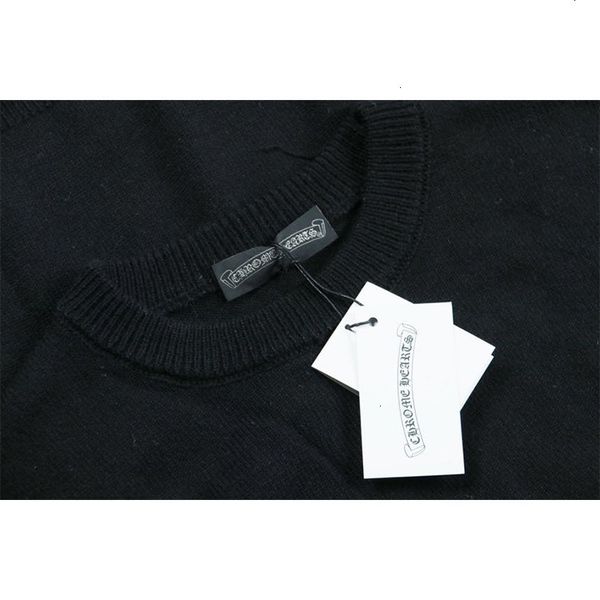 

ch croix cashmere embroidered sweater, Black