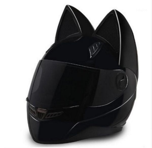

motorcycle apparel in the summer male and female anti-fog helmet off-road car horn fashion cat ear helmet1