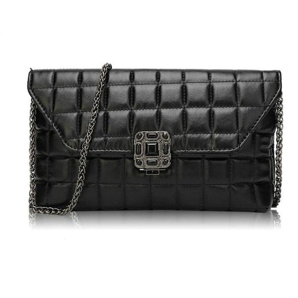 

vintage classic plaid lock chain bag women's all match multinational handbags ladies commute clutch small messenger bag