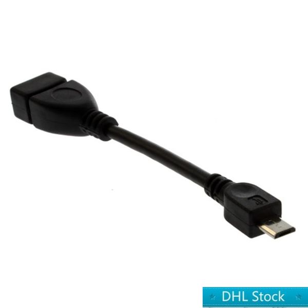 

dhl usb a female to micro usb 5 pin male adapter host otg data charger cable adapter