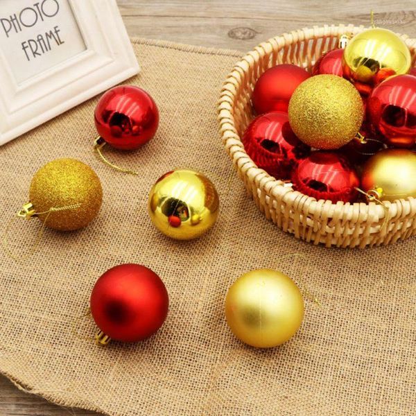 

christmas decorations 24pcs 6cm balls tree decoration plastic plating ornaments home garden festive party supplies1