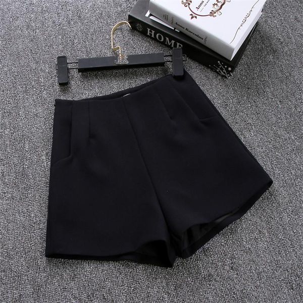 

gaoke 2020 new women summer high waist a-line shorts casual suit shorts women solid color short pants ladies shorts 717408, White;black