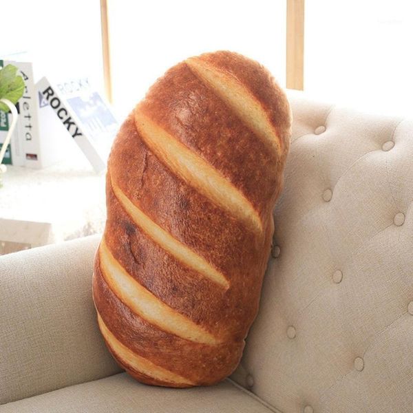 

funny bread pattern pillow soft massage neck back pillow pp cotton filler health care comfortable back cushion1