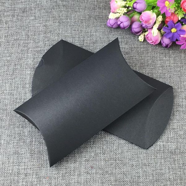 

50pcs paper pillow boxes blank gift box kraft stroage box paper packing boxes for jewelry/crafts/handm jlldpt