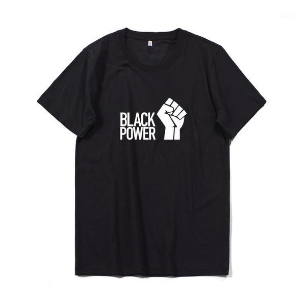 

summer men clothing t-shirt cotton breathable black power pattern short sleeve tee male streetwear floyd matter tshirt1, White;black