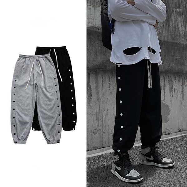 

men's pants selling product in 2021 autumn men's casual sweatpants loose all-match joggers streetwear plus size mens clothing1, Black