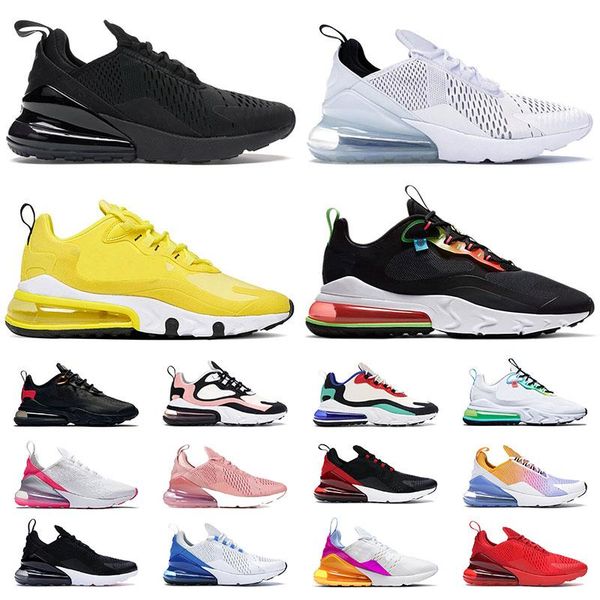 

new 270 mens running shoes white black red usa cactus 27s react coral optical pure platinum women breathable sports sneakers fashion runners